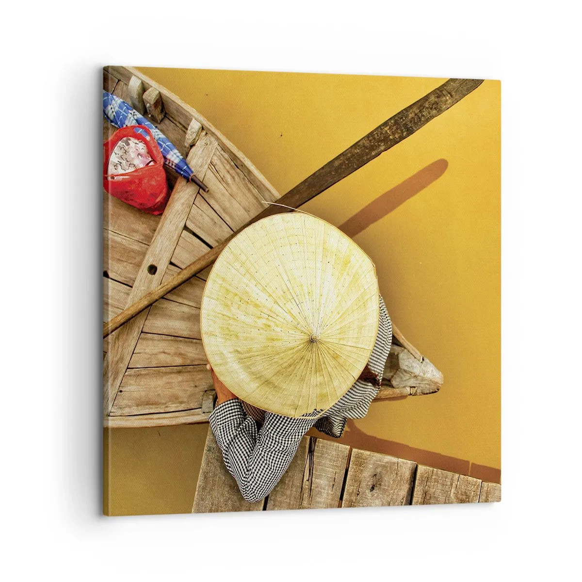 Obraz na plátně - Život na žluté řece - 60x60 cm