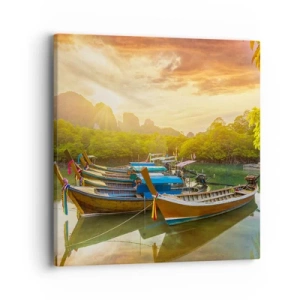 Obraz na plátně - Před rušným dnem - 40x40 cm