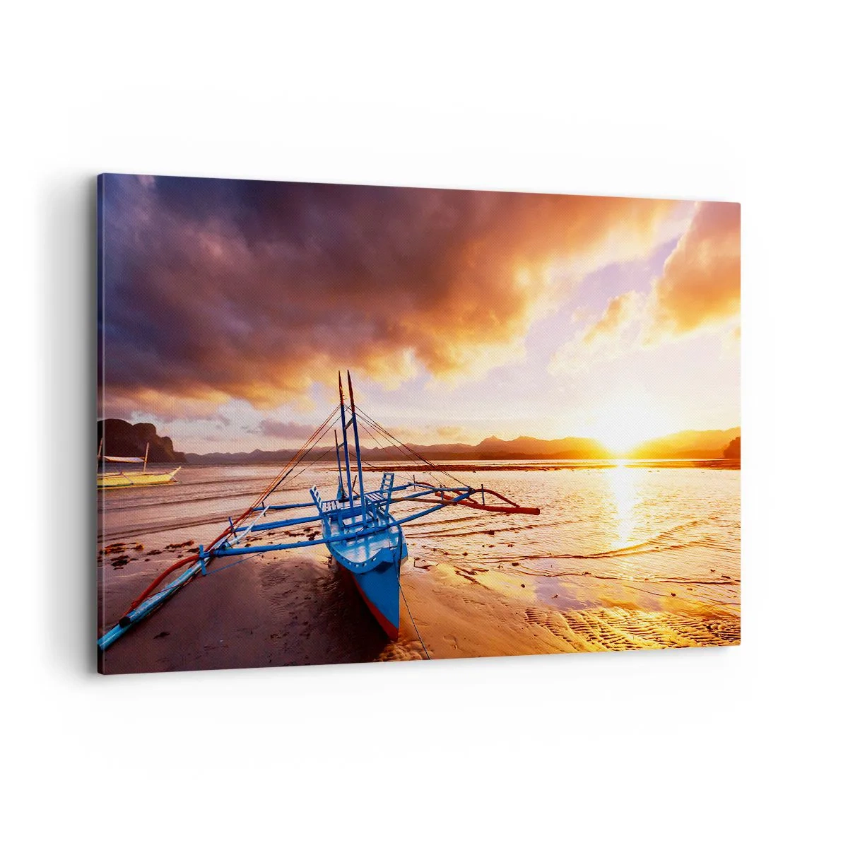 Obraz na plátně - Po celém dni se natáhnout na písku - 120x80 cm