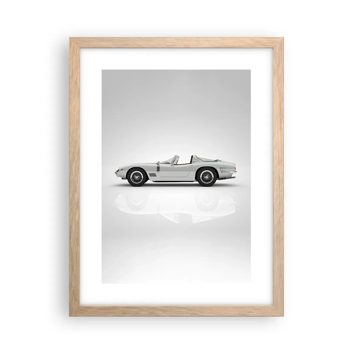 Plakát v rámu světlý dub - Příslib zábavy - 30x40 cm