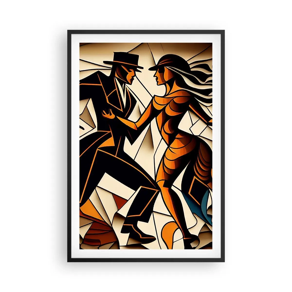 Plakát v černém rámu - Tanec vřelosti a vášně - 61x91 cm