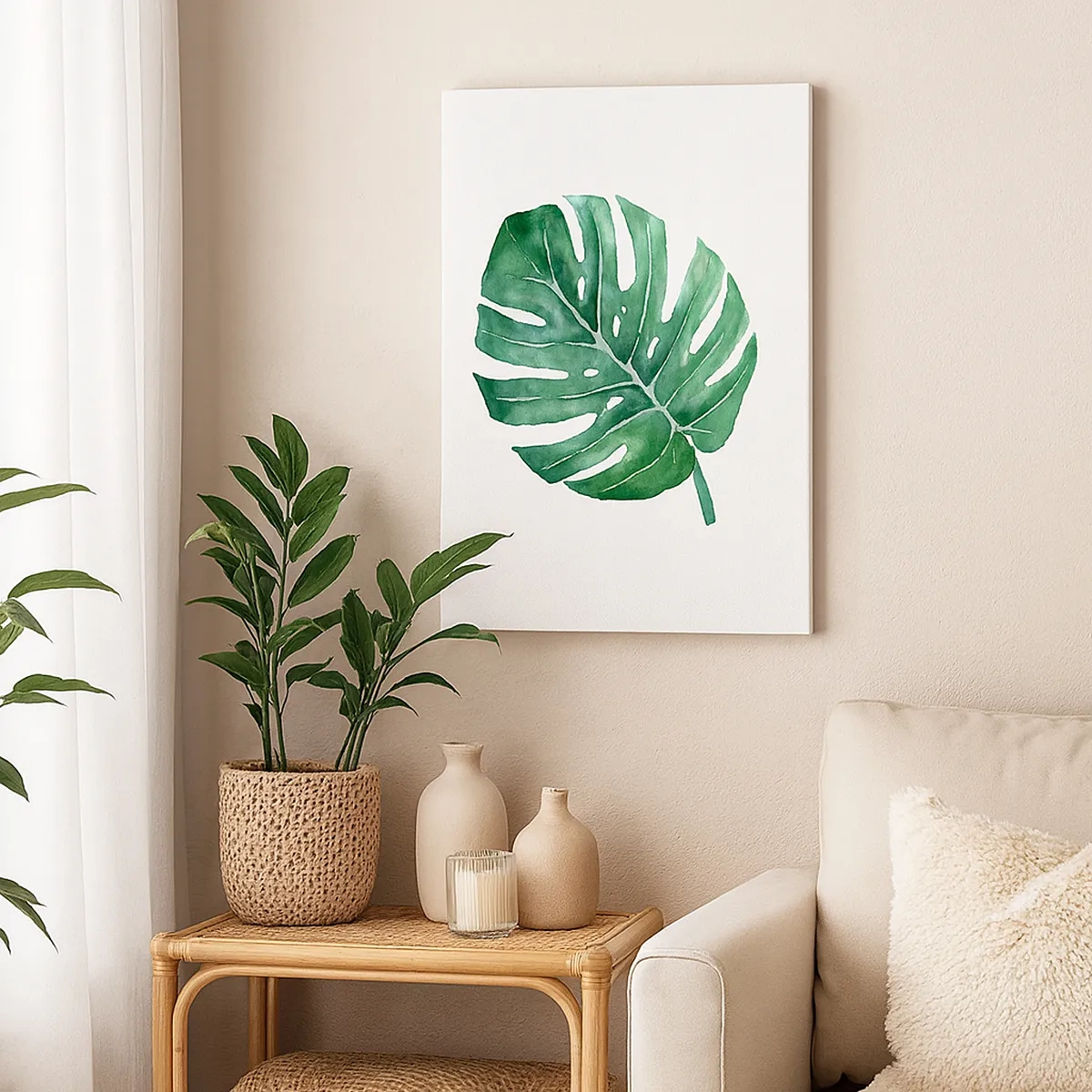 Obraz na plátně - Zelený koncept - 50x70 cm