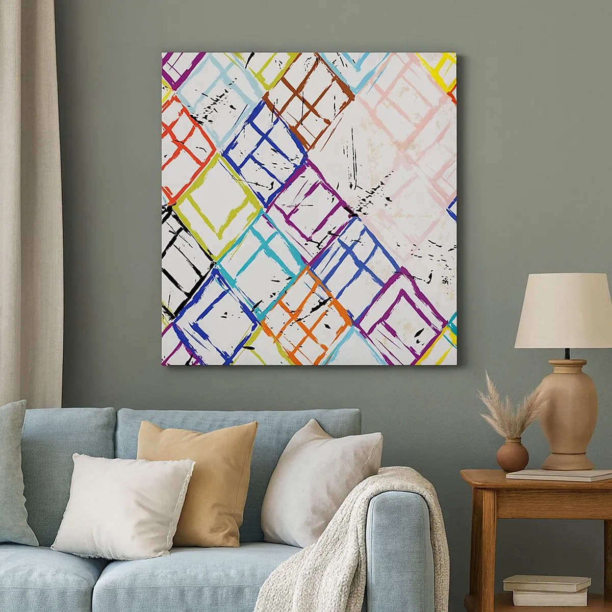 Obraz na plátně - Buňky k pronájmu - 30x30 cm