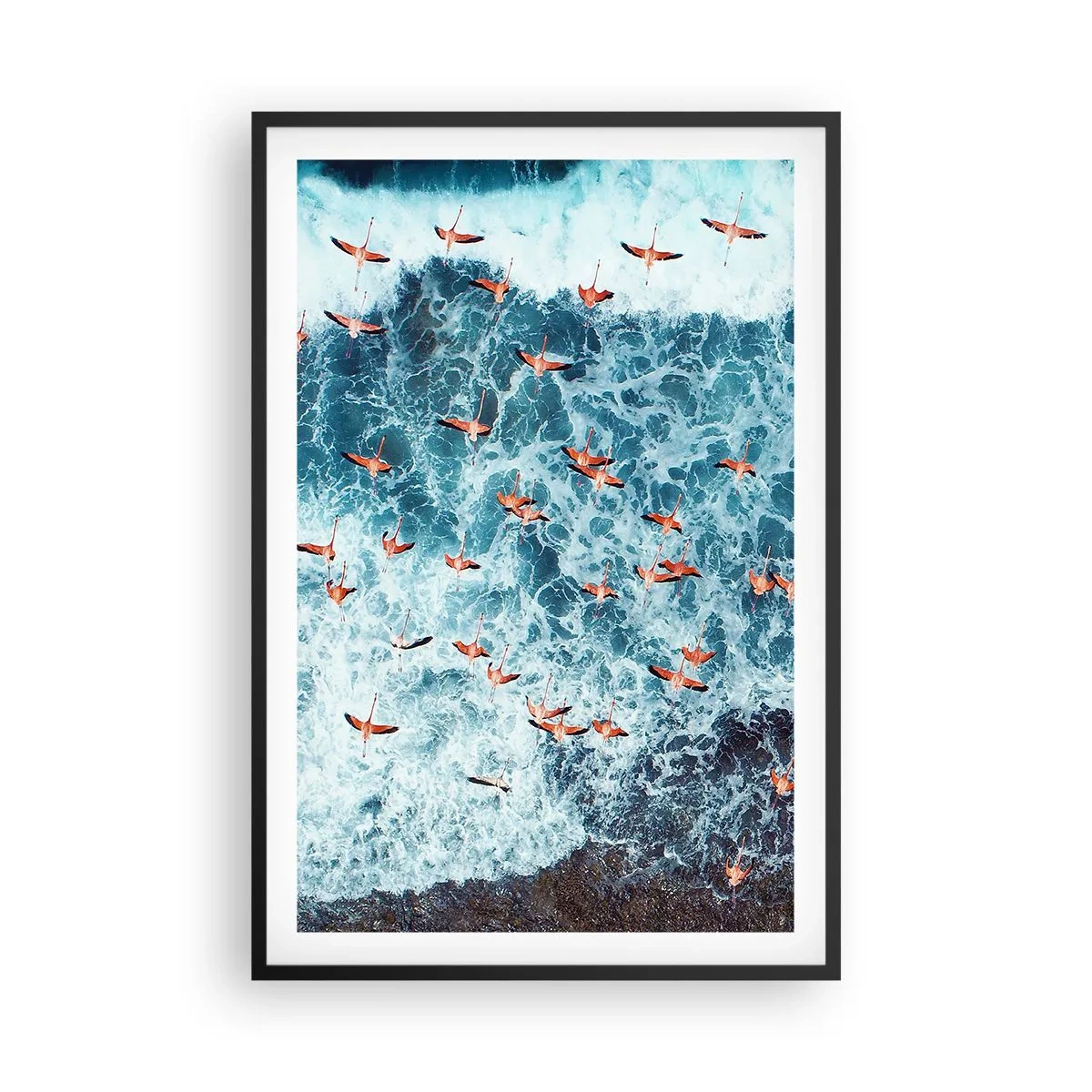 Plakát v černém rámu - Přímořský průvod - 61x91 cm