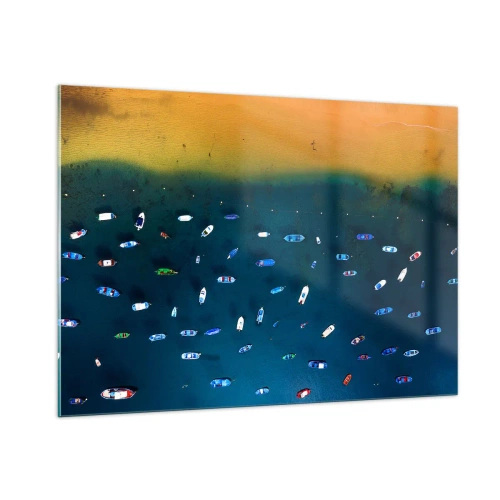 Obraz na skle - Prázdninová hra - 100x70 cm