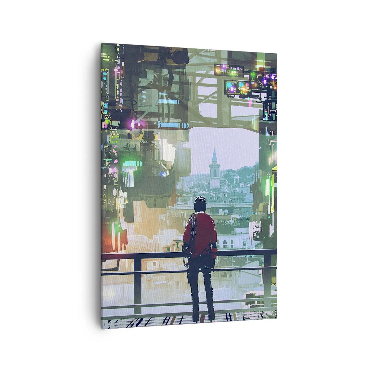 Obraz na plátně - Dva světy - 70x100 cm