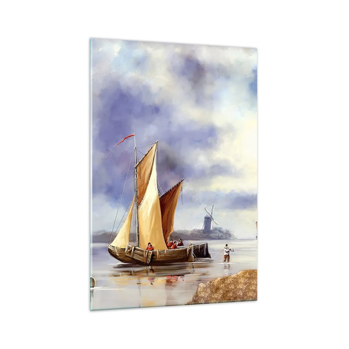 Obraz na skle - Návrat námořníků - 70x100 cm