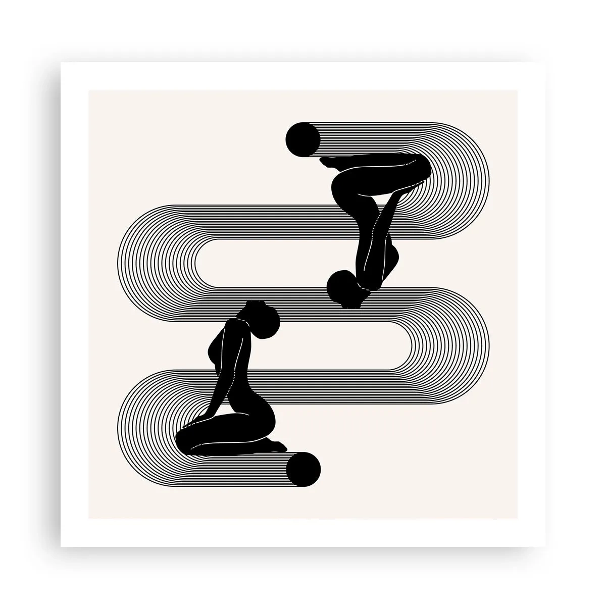 Plakát - Smyslná symetrie - 60x60 cm