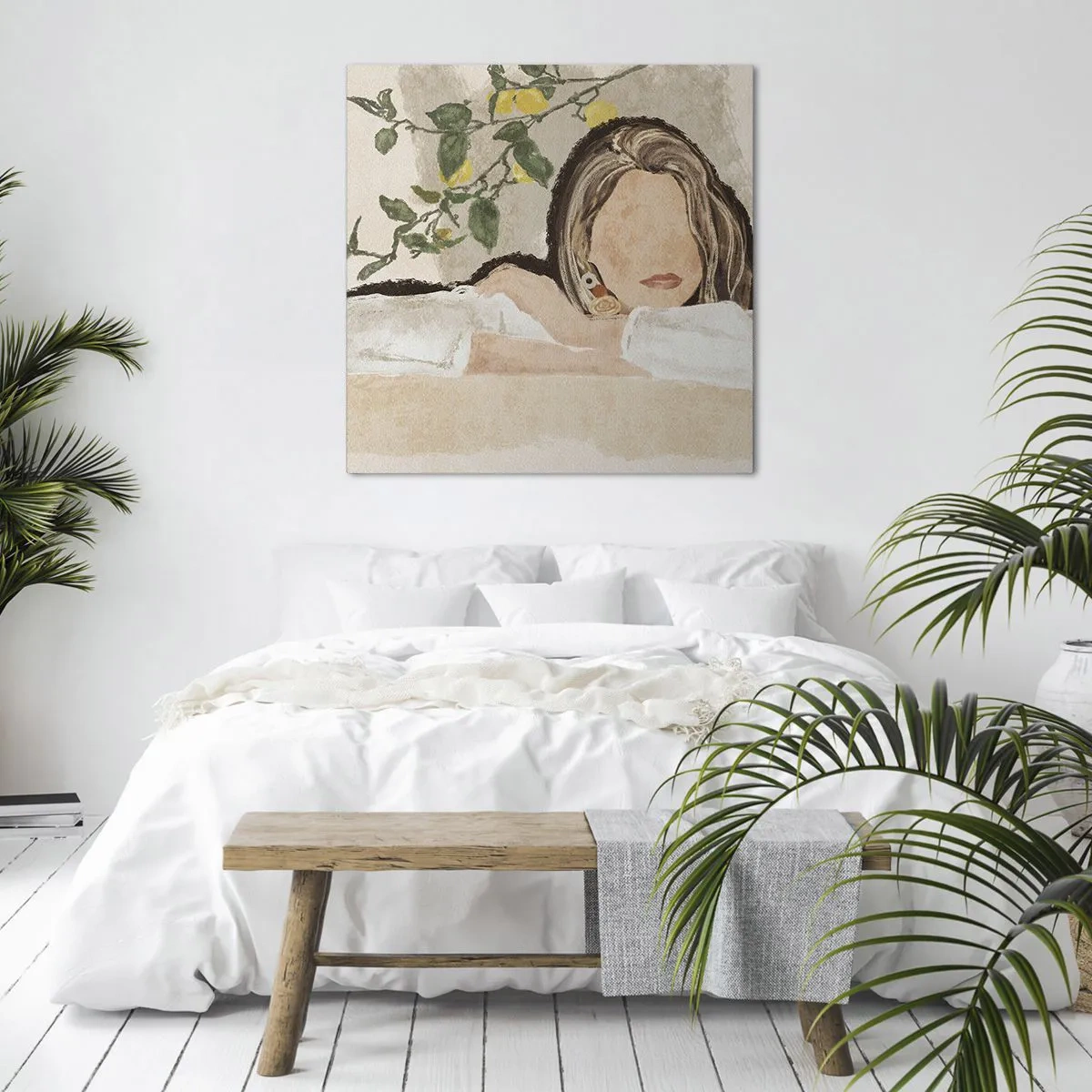 Obraz na plátně - Krasavice z jihu - 60x60 cm