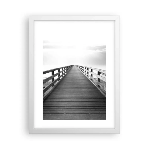 Plakát v bílém rámu - Do dálky… - 30x40 cm