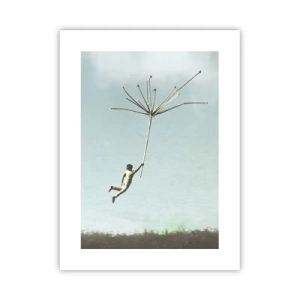 Plakát - Letající pampeliška - 30x40 cm
