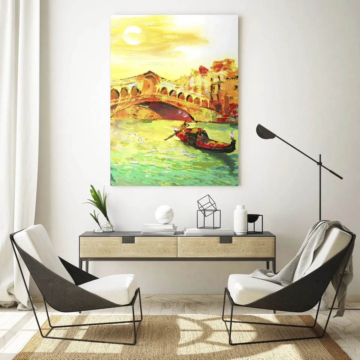 Obraz na skle - Pouť zamilovaných - 50x70 cm