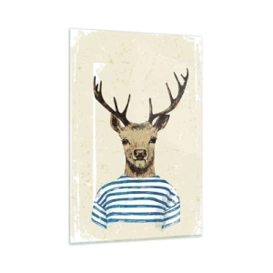 Obraz na skle - Protože mám rád pruhované košile! - 80x120 cm