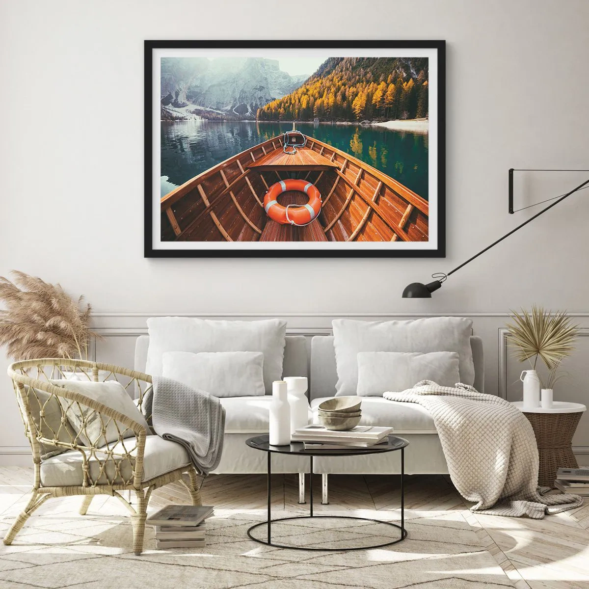 Plakát v černém rámu - Horská túra - 70x50 cm