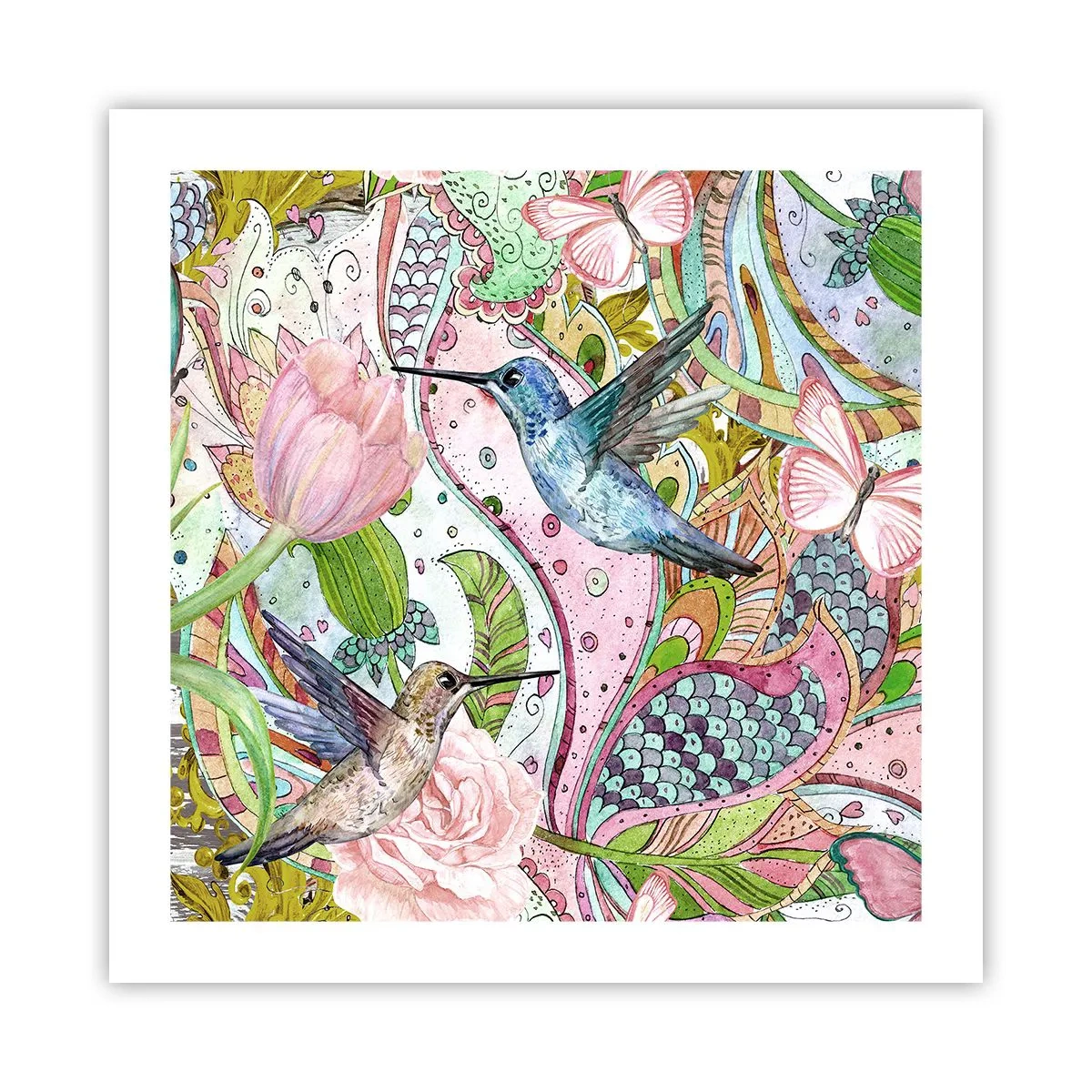 Plakát - Zamotané do lián - 50x50 cm