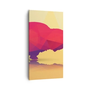 Obraz na plátně - Amarantová síla zubra - 55x100 cm