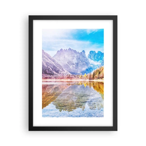 Plakát v černém rámu - A v horách už je podzim - 30x40 cm