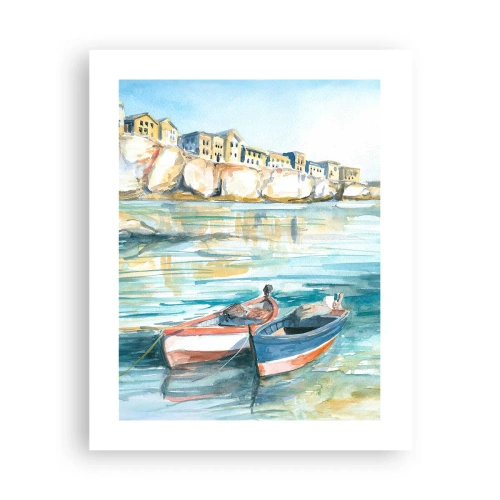 Plakát - Krajina v modří - 40x50 cm