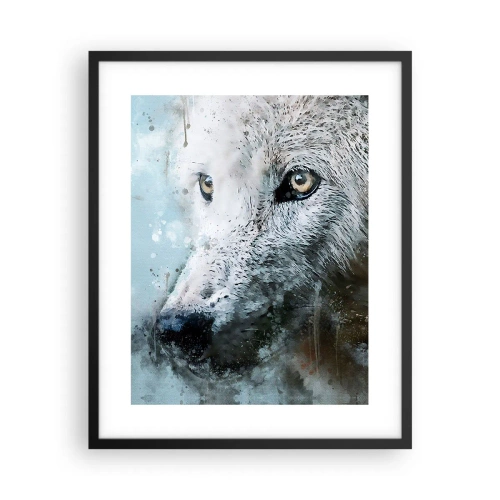 Plakát v černém rámu - Seznamte se s vlčí duší - 40x50 cm