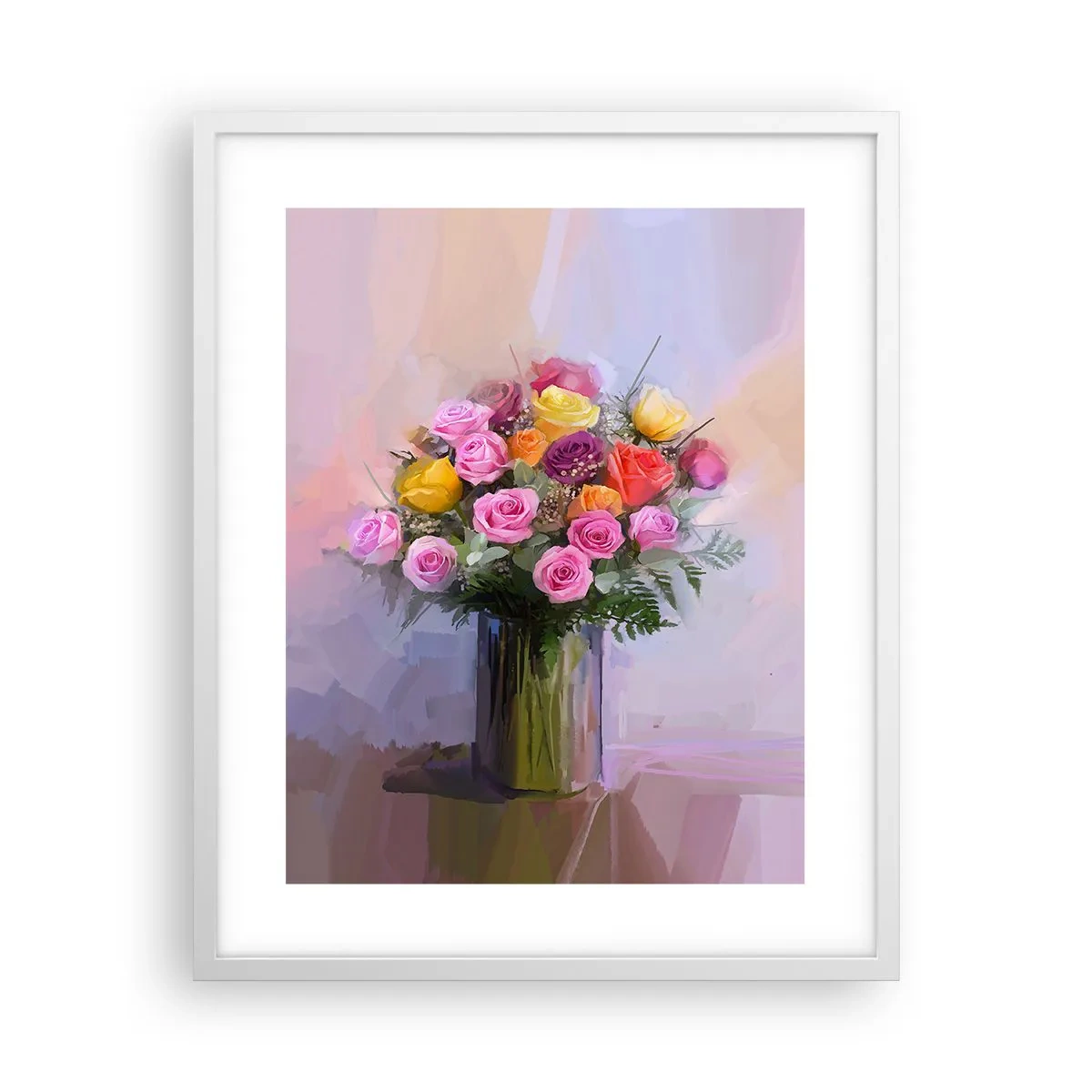 Plakát v bílém rámu - Zachycená krása - 40x50 cm