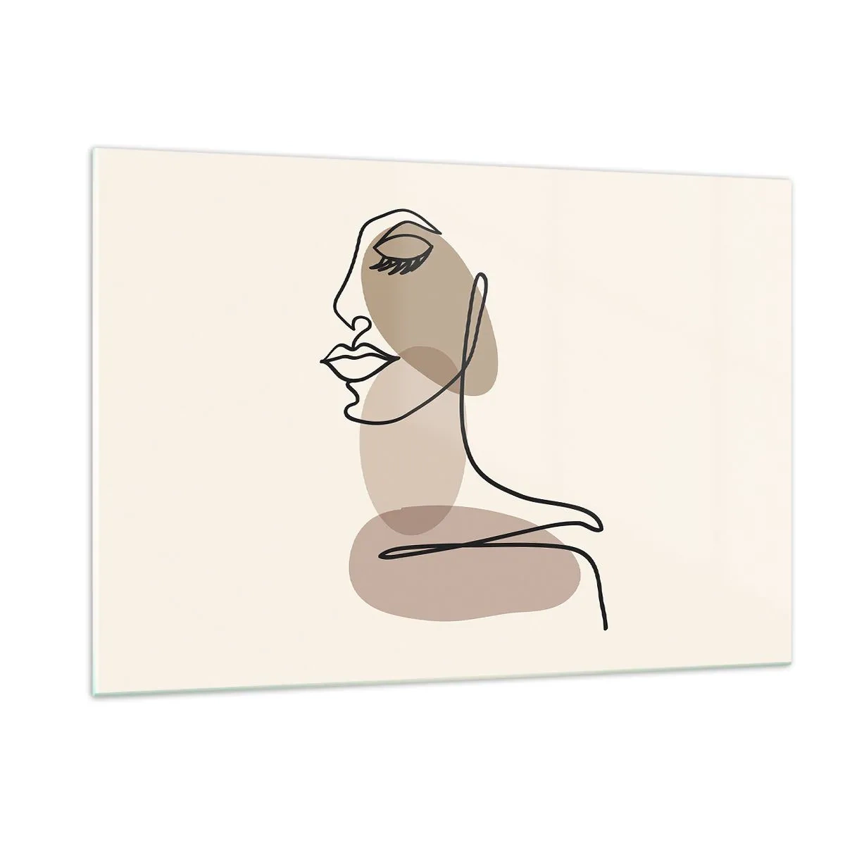 Obraz na skle - Určitá linie krásy - 120x80 cm