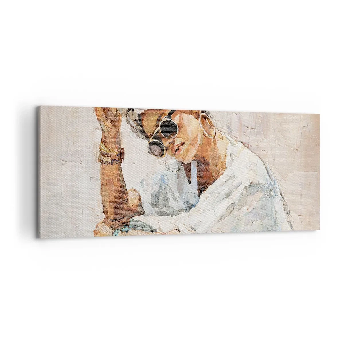 Obraz na plátně - Portrét v plném slunci - 100x40 cm