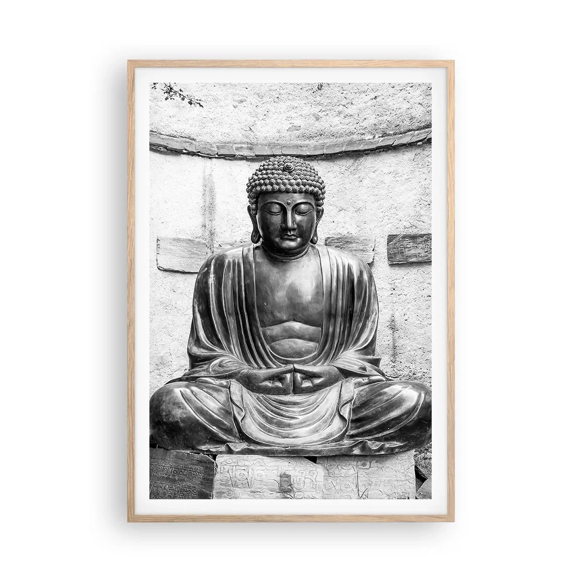 Plakát v rámu světlý dub - U zdroje klidu - 70x100 cm