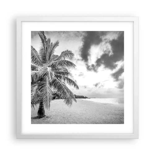 Plakát v bílém rámu - Když toužíš po samotě…. - 40x40 cm