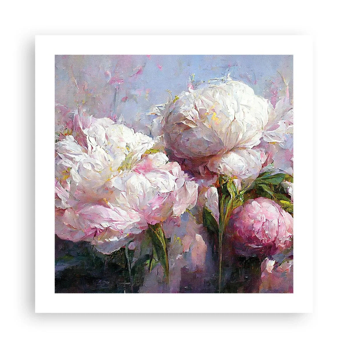Plakát - Kytice překypující životem - 50x50 cm