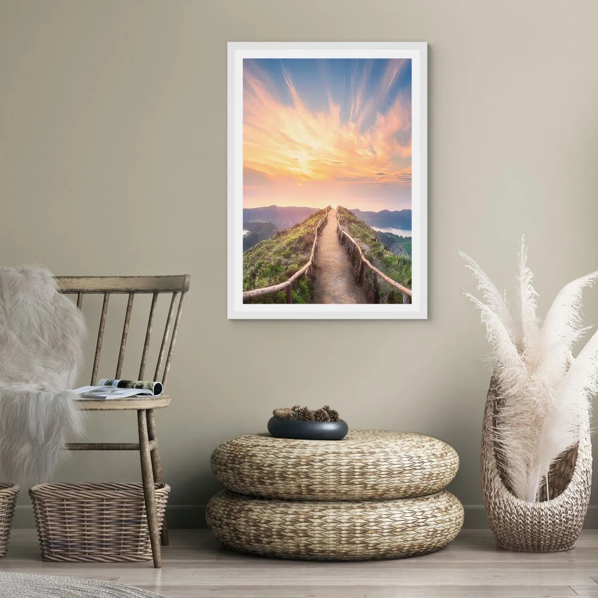 Plakát v bílém rámu - Blízko nebe - 30x40 cm