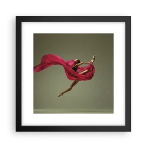 Plakát v černém rámu - Tančící plamen - 30x30 cm