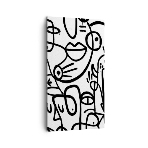 Obraz na plátně - Tváře a přeludy - 45x80 cm