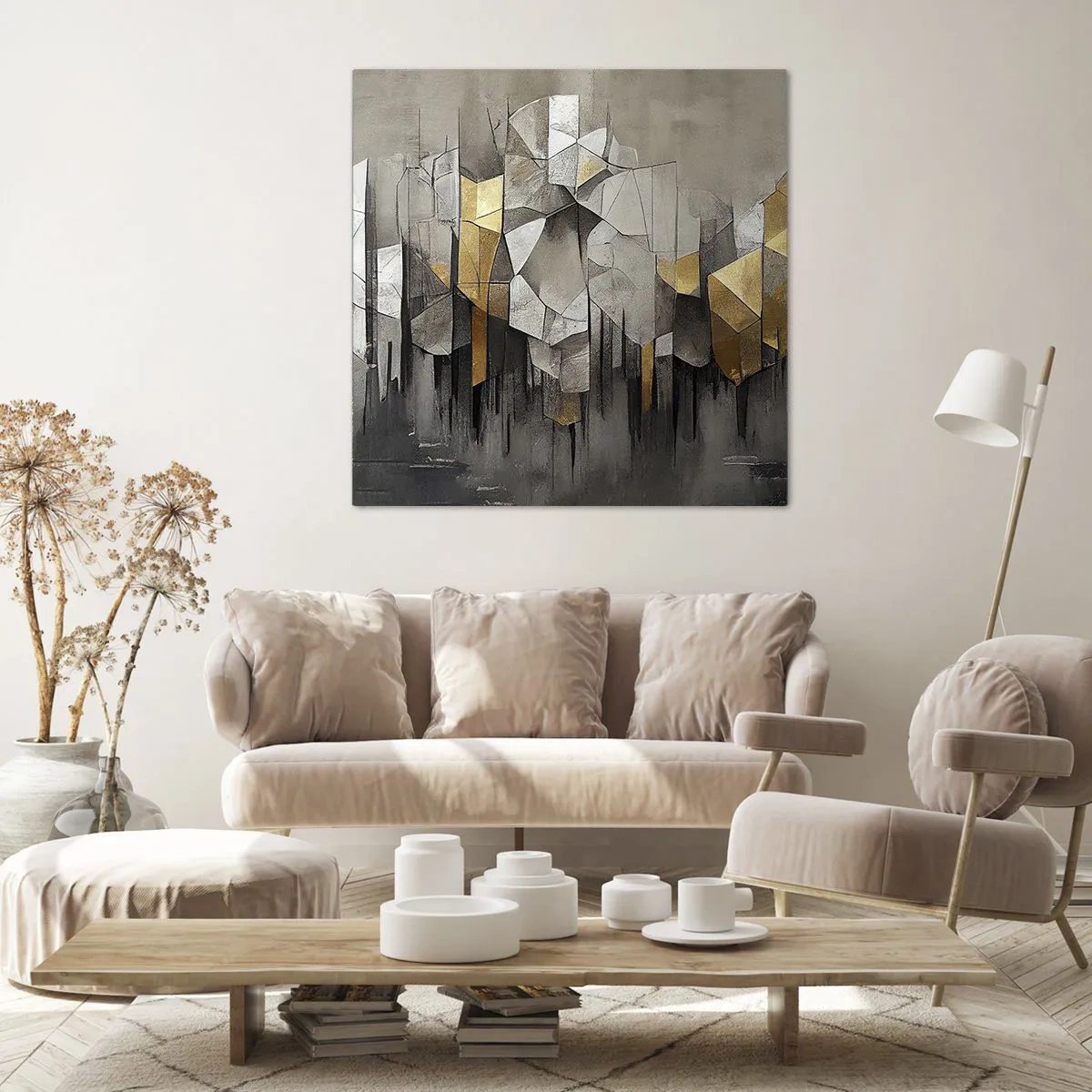 Obraz na plátně - Kompozice z ledu a světla - 70x70 cm