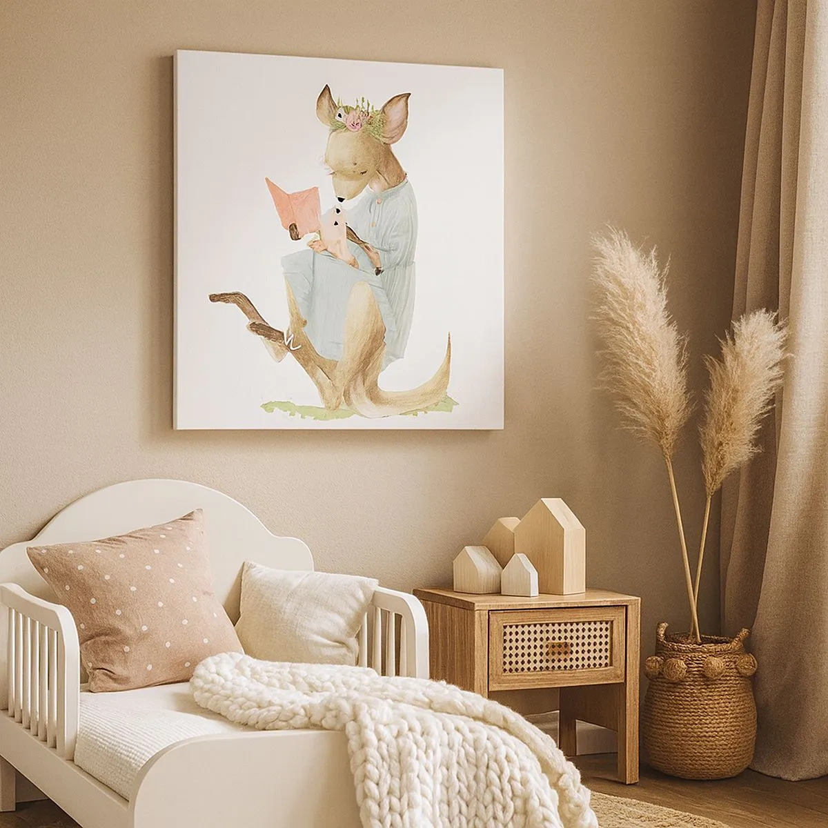 Obraz na plátně - Přečti mi, mami - 30x30 cm