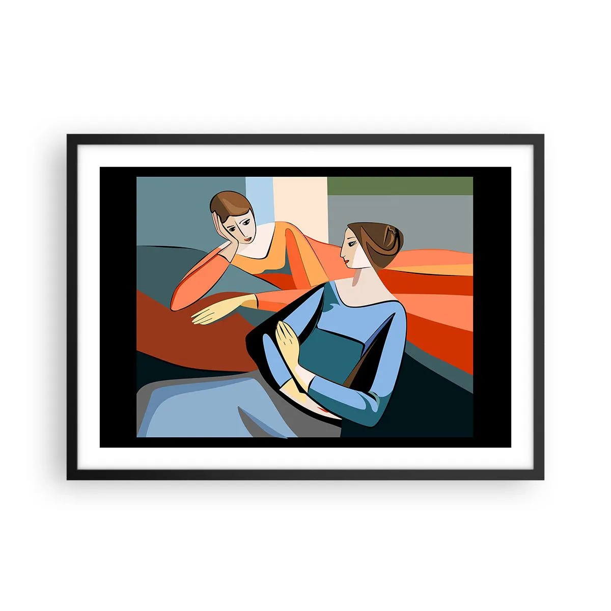 Plakát v černém rámu - Chvíle svěření - 70x50 cm