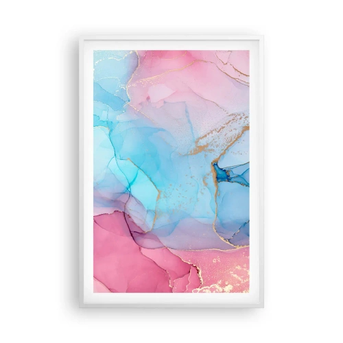 Plakát v bílém rámu - Setkávání a prolínání - 61x91 cm