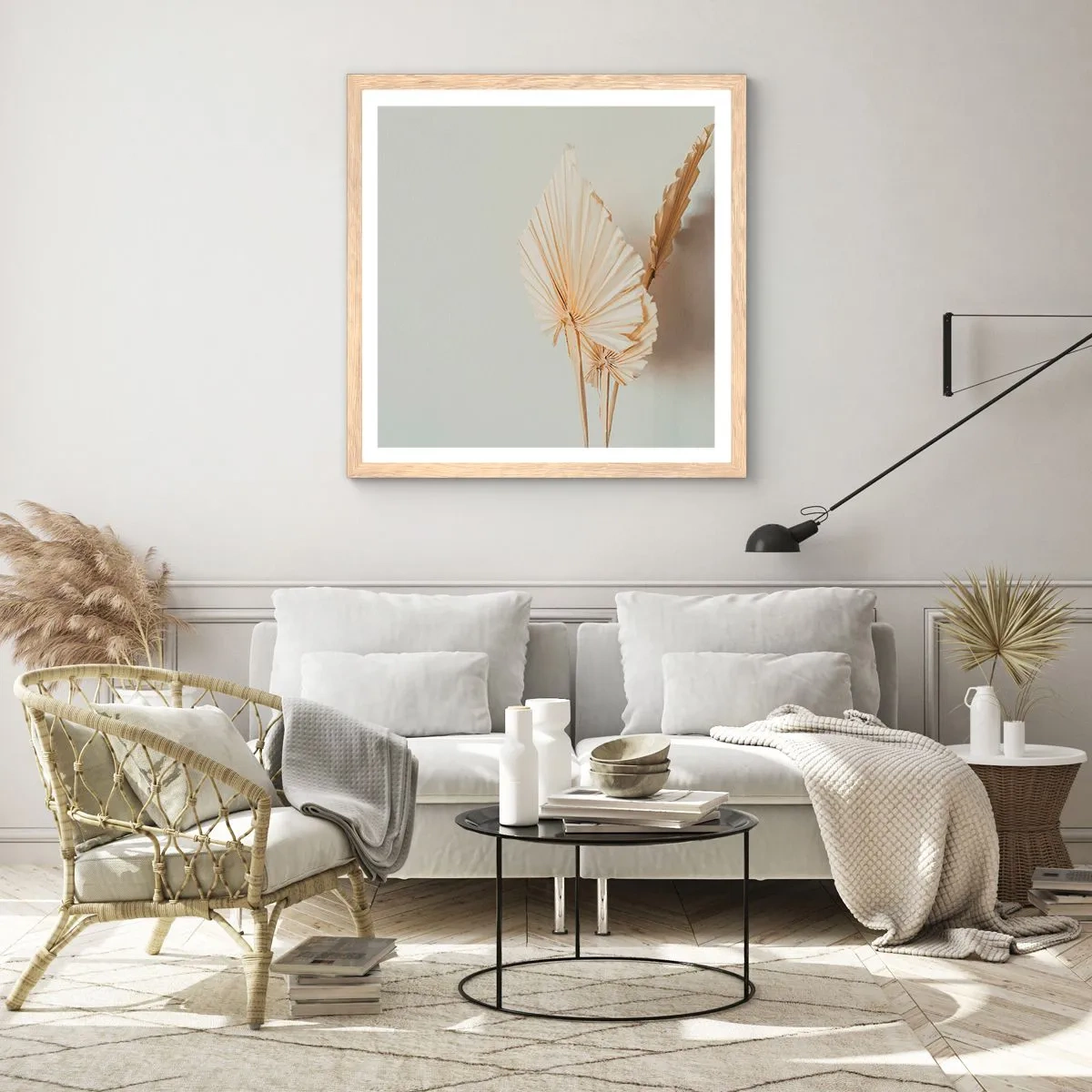 Plakát v rámu světlý dub - Když potřebuješ útěchu - 50x50 cm