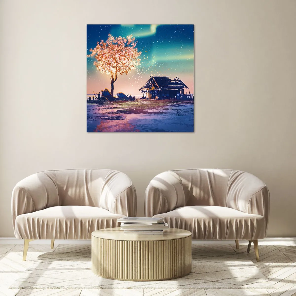 Obraz na skle - Příroda nepomíjí - 30x30 cm