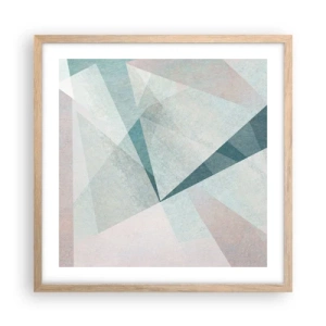 Plakát v rámu světlý dub - V klidu, ale dynamicky - 50x50 cm