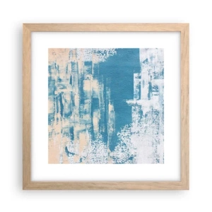 Plakát v rámu světlý dub - Přes rampouch - 30x30 cm