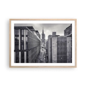 Plakát v rámu světlý dub - Varšavské údolí - 70x50 cm