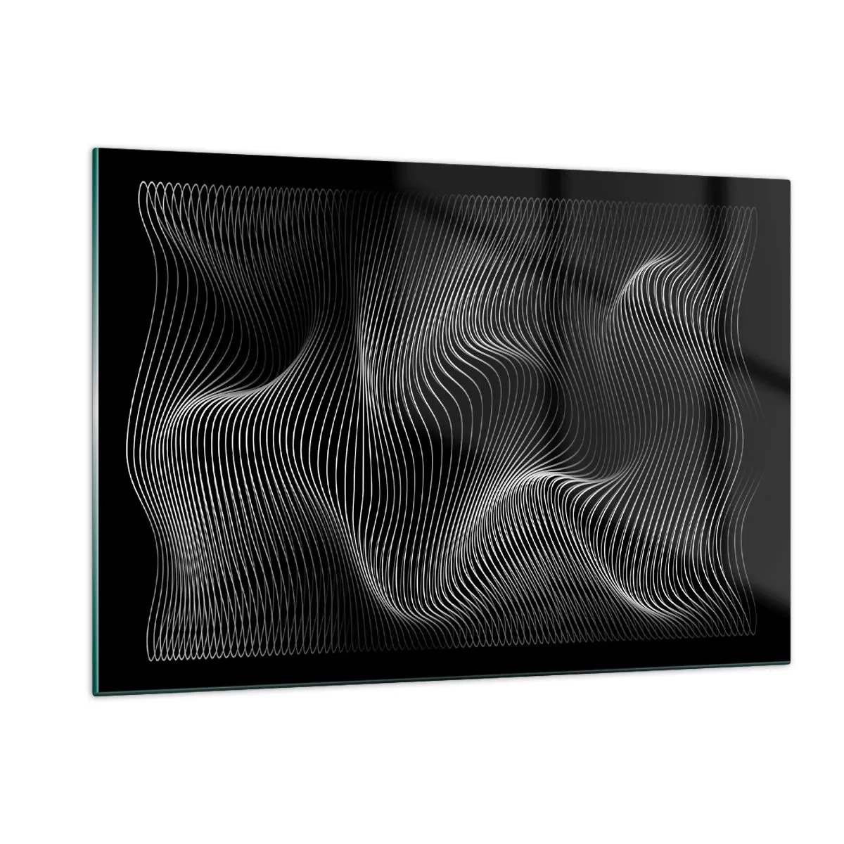 Obraz na skle - Tanec světla v prostoru - 120x80 cm