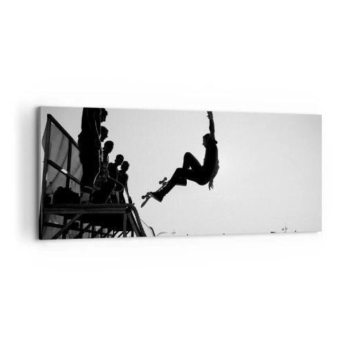 Obraz na plátně - Hrdinové a diváci - 100x40 cm