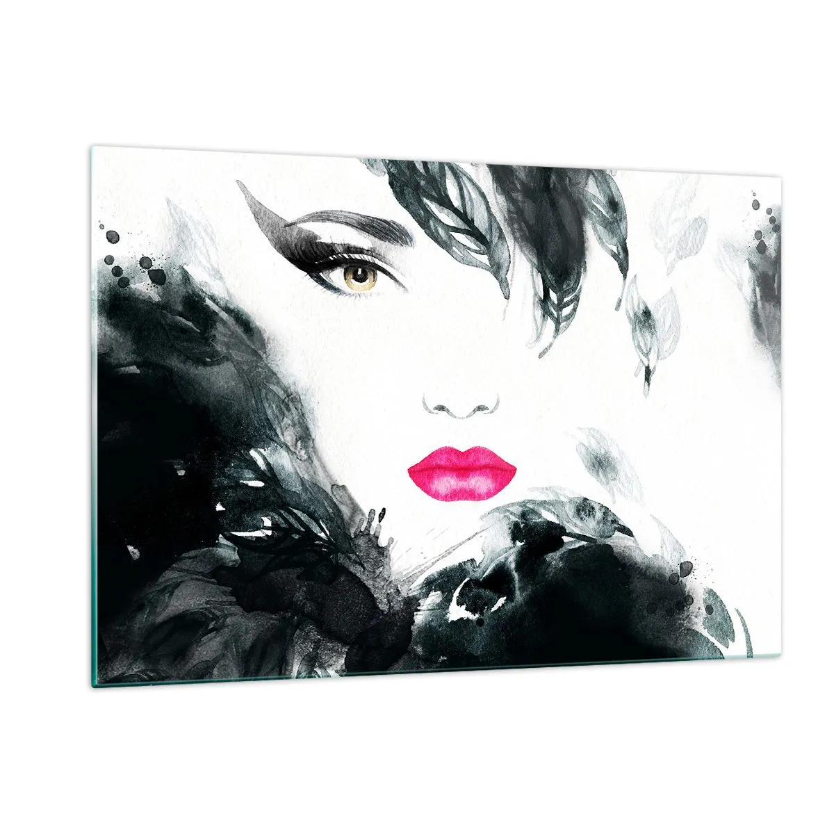 Obraz na skle - Pozor! Femme fatale - 120x80 cm