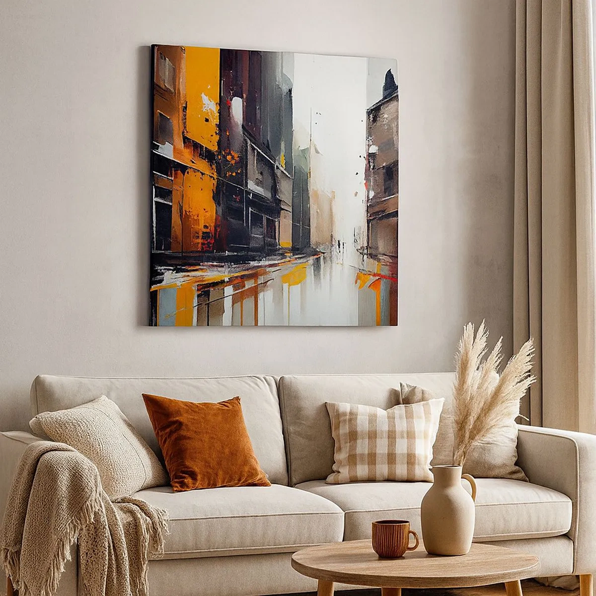 Obraz na plátně - Deštivý den - 30x30 cm