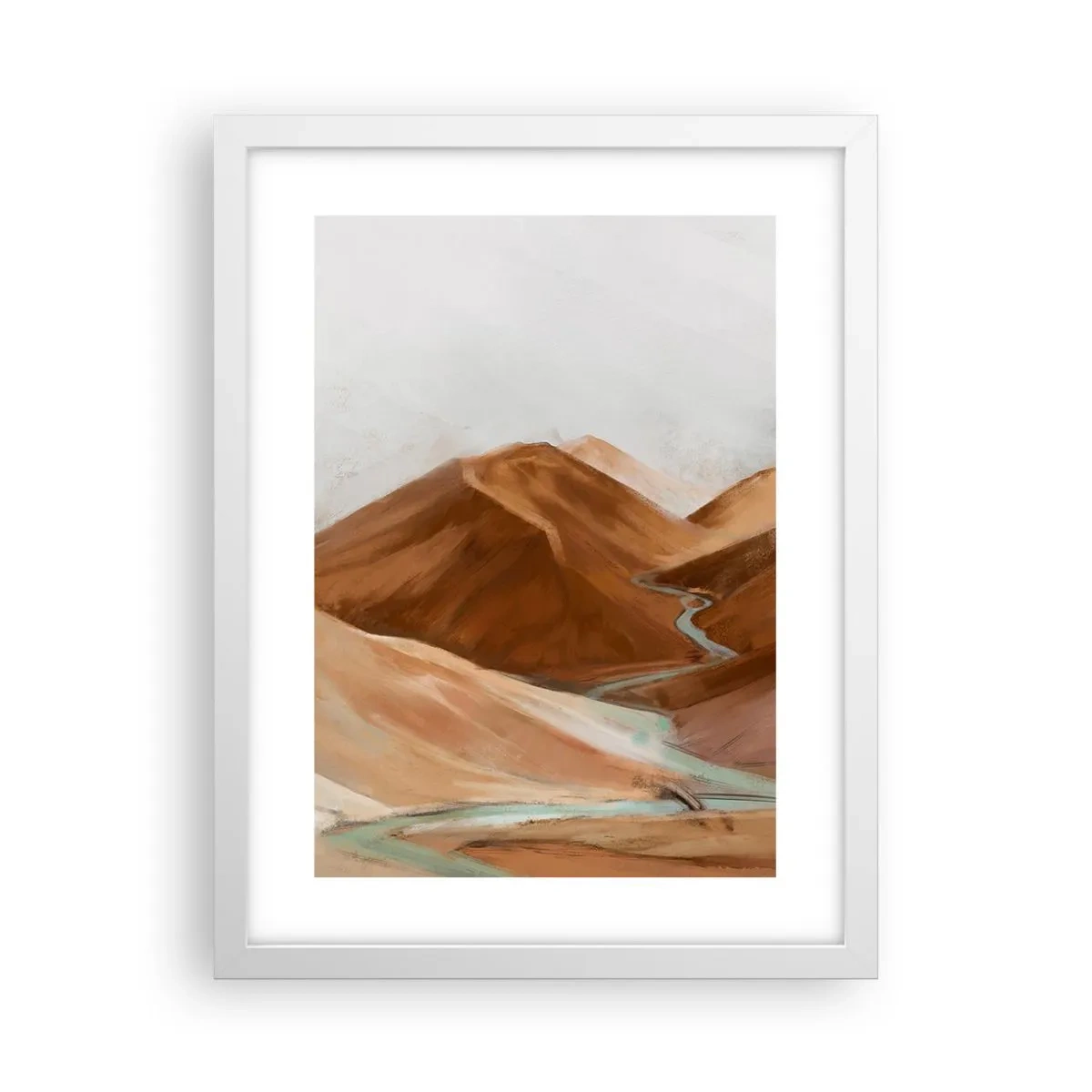 Plakát v bílém rámu - K prameni - 30x40 cm