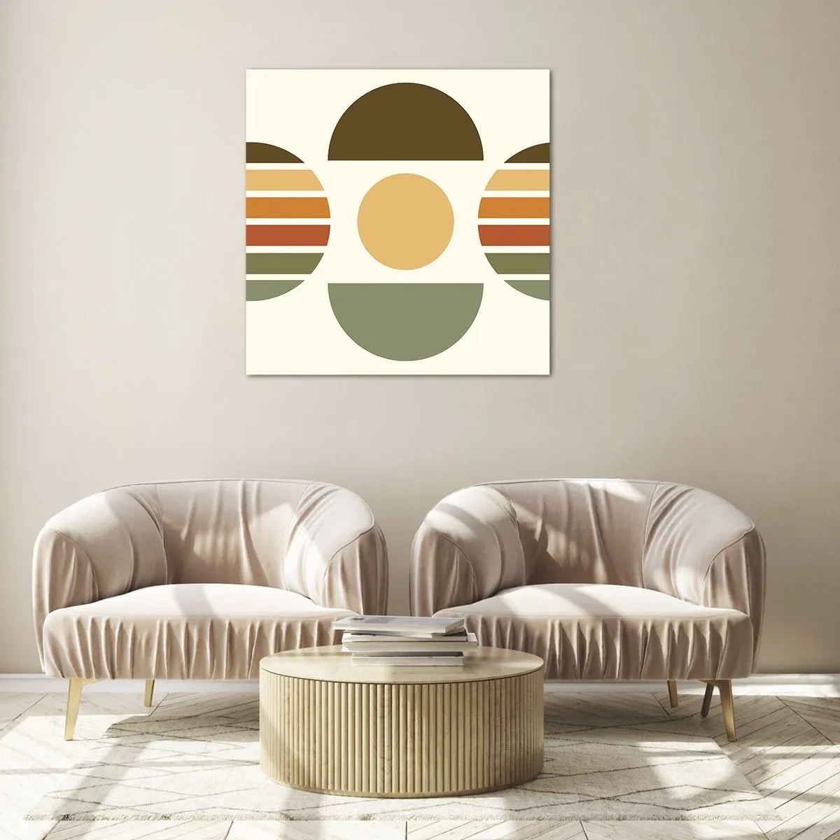 Obraz na skle - V barvách země - 60x60 cm