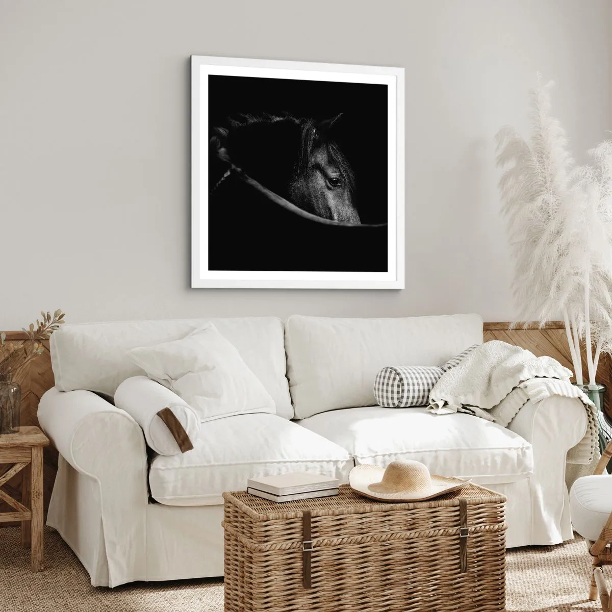 Plakát v bílém rámu - Černý kníže - 30x30 cm