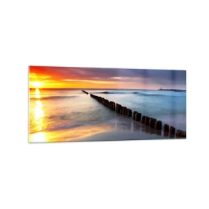 Obraz na skle - Poslouchej ticho - 120x50 cm