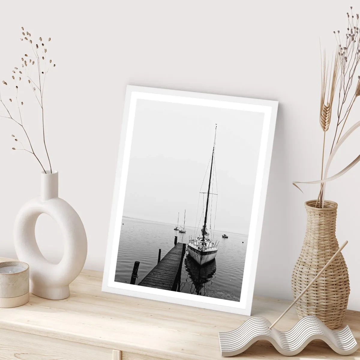 Plakát v bílém rámu - Připraven na cestu - 70x100 cm